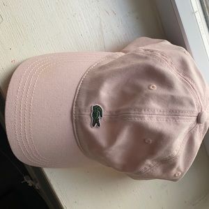 PINK LACOSTE HAT
